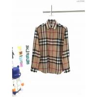 Burberry男裝 巴寶莉新款格紋棉質法蘭絨襯衫 Burberry男士格子襯衫  ydi3293