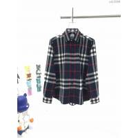 Burberry男裝 巴寶莉新款格紋棉質法蘭絨襯衫 Burberry男士格子襯衫  ydi3294