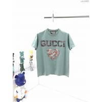 Gucci男裝 古奇2020秋冬新款愛心貼飾寬鬆短袖T恤  ydi3482