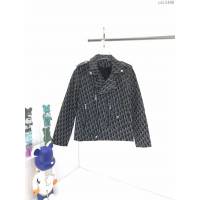 Dior男裝 迪奧20秋冬最新款反光老花機車皮衣  ydi3490