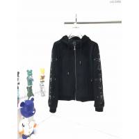 Chrome Hearts男裝 克羅心秋冬新款黑色十字架絲絨連帽夾克  ydi3495
