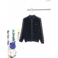 LV男裝 2020秋冬新款拉鏈外套 LV老花絲絨面料男士外套  ydi3550