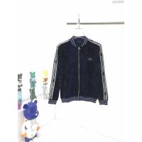DG男裝 杜嘉班納老花絲絨面料拉鏈外套  ydi3552