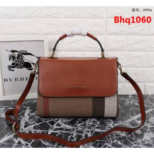 BURBERRY巴寶莉 2018最新 格紋帆布 女士手提包 39906  Bhq1060