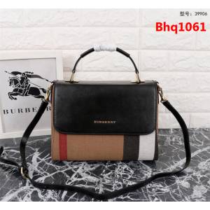 BURBERRY巴寶莉 2018最新 格紋帆布 女士手提包 39906  Bhq1061