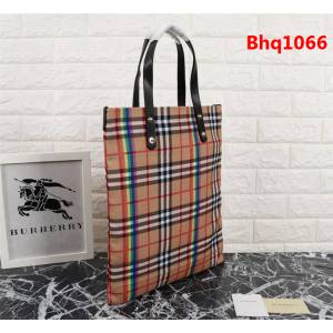 BURBERRY巴寶莉 小號棉質帆布購物袋 vitage復古格紋 款號2131  Bhq1066