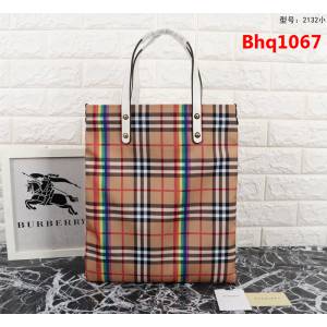 BURBERRY巴寶莉 小號棉質帆布購物袋 vitage復古格紋 款號2131  Bhq1067