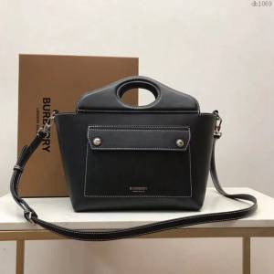 Burberry專櫃新款女包 巴寶莉新款女士手提包全皮托特包  db1069