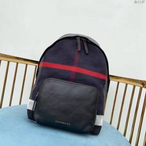 Burberry專櫃新款雙肩包 巴寶莉Canvas格紋男士雙肩後背包  db1197