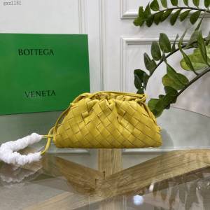 Bottega veneta高端女包 98061 寶緹嘉升級版小號編織雲朵包 BV經典款純手工編織羔羊皮女包  gxz1161