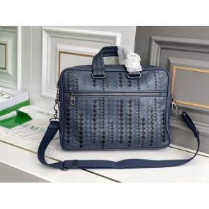 Bottega veneta高端男包 98028 寶緹嘉手工編織原廠進口胎牛皮男士手袋 BV經典款男士手提公事包  gxz1370