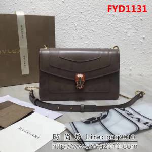 BVLGARI寶格麗 進口牛皮系列 時尚百搭 單肩斜挎包 39174 FYD1131