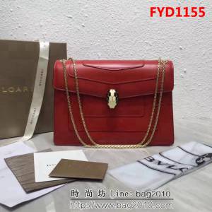 BVLGARI寶格麗 升級版牛皮 時尚百搭 單肩斜挎包 35106 FYD1155