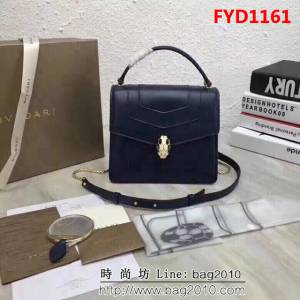 BVLGARI寶格麗 專櫃新款 原單品質 蛇頭扣環 手提單肩斜挎包 可拆卸肩帶 38329 FYD1161