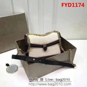 BVLGARI寶格麗 2018專櫃新型蛇頭包 蛇形繡線限定款 Serpenti Forever系列 286628 FYD1174