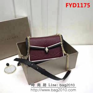BVLGARI寶格麗 2018專櫃新型蛇頭包 蛇形繡線限定款 Serpenti Forever系列 286628 FYD1175
