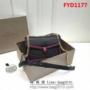BVLGARI寶格麗 2018專櫃新型蛇頭包 蛇形繡線限定款 Serpenti Forever系列 286628 FYD1177