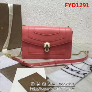 BVLGARI寶格麗 原單品質 蛇頭扣環 單層蛇頭包 可挎可手拿 B39174 FYD1291