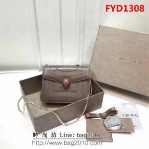 BVLGARI寶格麗 專櫃新款 蛇頭扣環 單層蛇頭包 鏈條單肩斜挎包 B283558 FYD1308