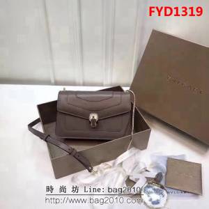 BVLGARI寶格麗 專櫃新款 蛇頭扣環 單層蛇頭包 鏈條單肩斜挎包 B39174 FYD1319