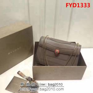 BVLGARI寶格麗 專櫃同步新款 Serpenti雙層琺瑯蛇頭包 鏈條單肩斜挎包 B35362 FYD1333
