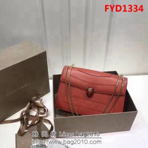 BVLGARI寶格麗 專櫃同步新款 Serpenti雙層琺瑯蛇頭包 鏈條單肩斜挎包 B35362 FYD1334
