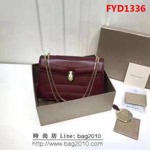 BVLGARI寶格麗 專櫃同步新款 Serpenti雙層琺瑯蛇頭包 鏈條單肩斜挎包 B35362 FYD1336