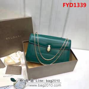 BVLGARI寶格麗 專櫃同步新款 Serpenti雙層琺瑯蛇頭包 鏈條單肩斜挎包 B35362 FYD1339