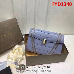 BVLGARI寶格麗 專櫃同步新款 Serpenti雙層琺瑯蛇頭包 鏈條單肩斜挎包 B35362 FYD1340