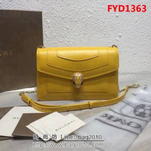 BVLGARI寶格麗 專櫃新款 蛇頭扣環 單層蛇頭包 單肩斜挎包 B39174 FYD1363
