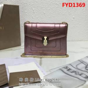 BVLGARI寶格麗 漆皮系列 小號 時尚 鏈條單肩斜挎包 34559 FYD1369