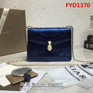 BVLGARI寶格麗 漆皮系列 小號 時尚 鏈條單肩斜挎包 34559 FYD1370