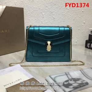 BVLGARI寶格麗 漆皮系列 小號 時尚 鏈條單肩斜挎包 34559 FYD1374