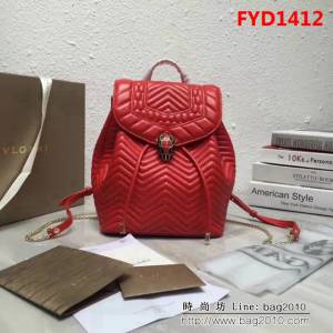 BVLGARI寶格麗 專櫃新款 迷你背包 可拆卸雙肩背帶 可手提斜挎 288537 FYD1412