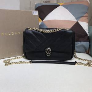 Bvlgari女包 寶格麗2020新款 幾何形狀牛皮鏈條單肩斜挎女包 古力娜紮同款 287993  fyd1566