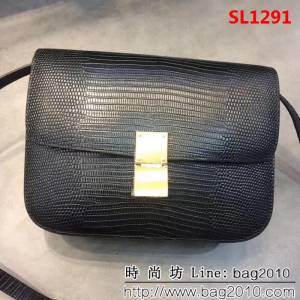 CELINE賽琳原單 蜥蜴紋豆腐包 可單肩斜跨 SL1291