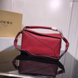 LOEWE女包 0153 專櫃同步 荔枝紋牛皮 羅意威單肩包 女手提包 明星同款  sl2018