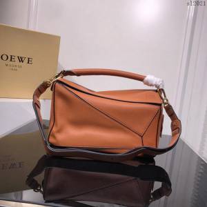 LOEWE女包 0153 專櫃同步 荔枝紋牛皮 羅意威單肩包 女手提包 明星同款  sl2021