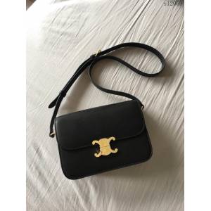 CELINE女包 byhedi新品系列 box皮女單肩包 倒雙C字蝴蝶黃銅鎖扣 賽琳斜挎包  sl2069