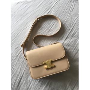 CELINE女包 byhedi新品系列 box皮女單肩包 倒雙C字蝴蝶黃銅鎖扣 賽琳斜挎包  sl2072
