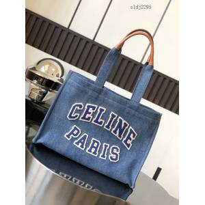 Celine專櫃2022新款牛仔藍Tote Cacbs牛仔藍托特包 賽琳丹尼藍大購物袋 sldj2295