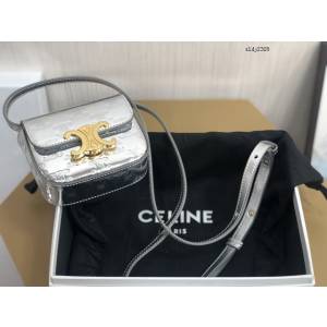 Celine專櫃2022新款全皮肩背女包 10513 賽琳凱旋門迷你挎包 sldj2328