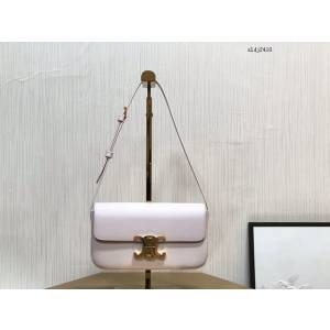 Celine專櫃2022新款Triomphe Shoulder Bag 194143 賽琳最新款凱旋門腋下包 sldj2410