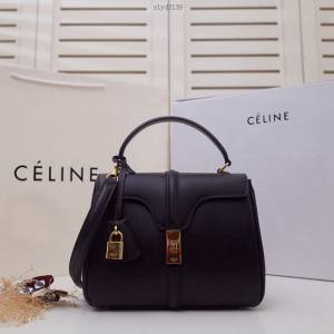 Celine女包 賽琳16Bag新款小號 粒面小牛皮 Celine單肩或斜挎女包 188003  slyd2139