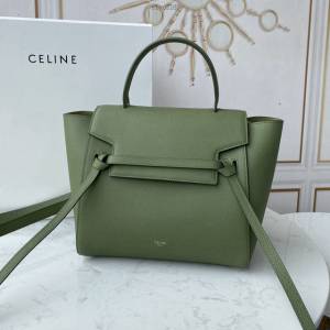 Celine女包 賽琳經典款大號女包 Celine belt bag 掌紋牛皮鯰魚包 189103  slyd2189