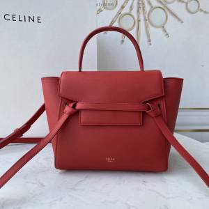 Celine女包 賽琳經典款中號女包 Celine belt bag 掌紋牛皮鯰魚包 189153  slyd2190