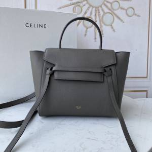 Celine女包 賽琳經典款大號女包 Celine belt bag 掌紋牛皮鯰魚包 189103  slyd2193