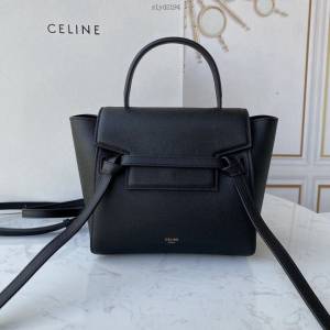 Celine女包 賽琳經典款中號女包 Celine belt bag 掌紋牛皮鯰魚包 189153  slyd2194