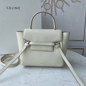 Celine女包 賽琳經典款中號女包 Celine belt bag 掌紋牛皮鯰魚包 189153  slyd2200