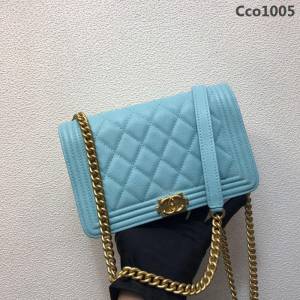 CHANEL香奈兒 独家背景实拍 le boy 菱格纹链条包 woc单肩斜跨包 翻盖女包  Cco1005
